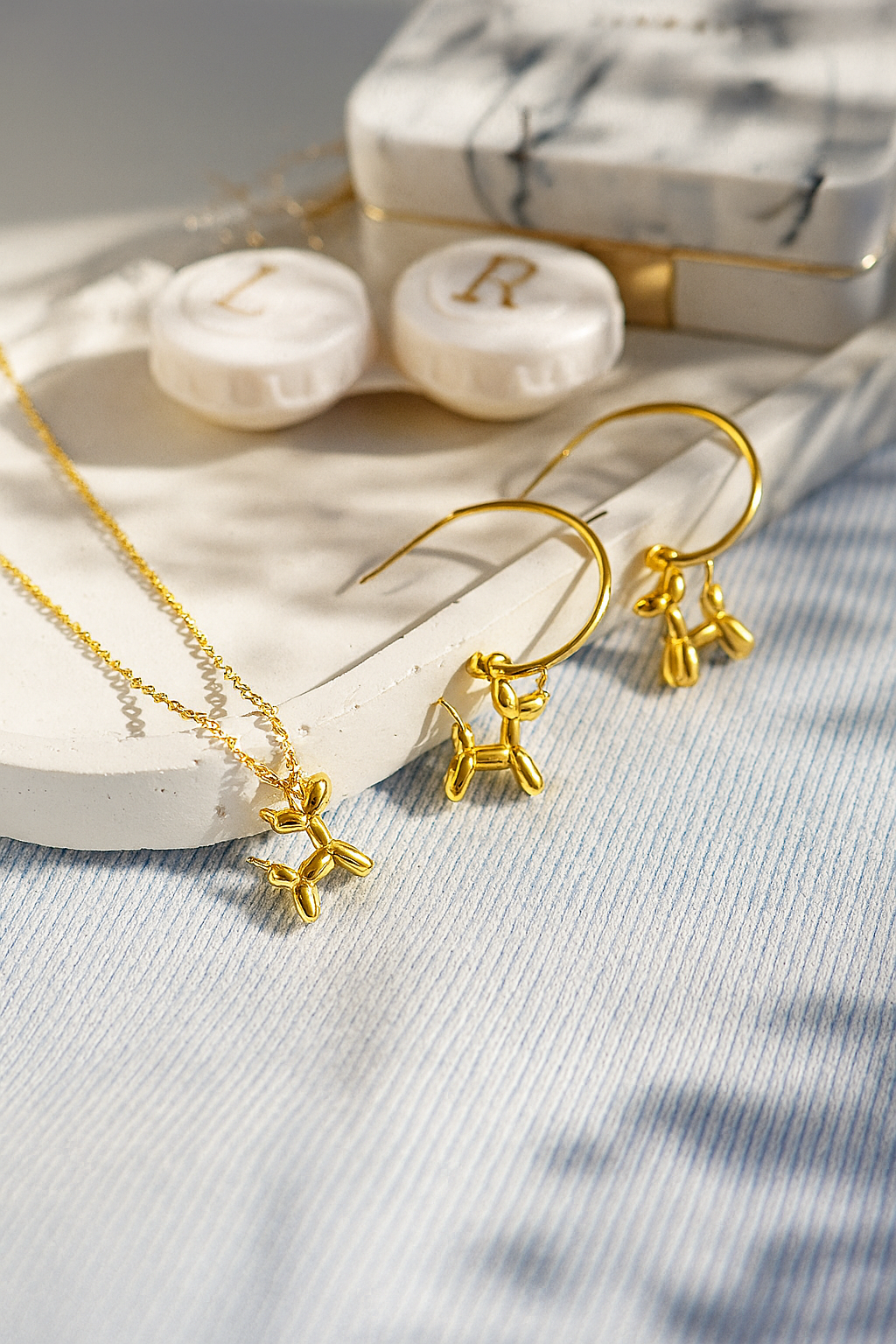Gold jewelry set