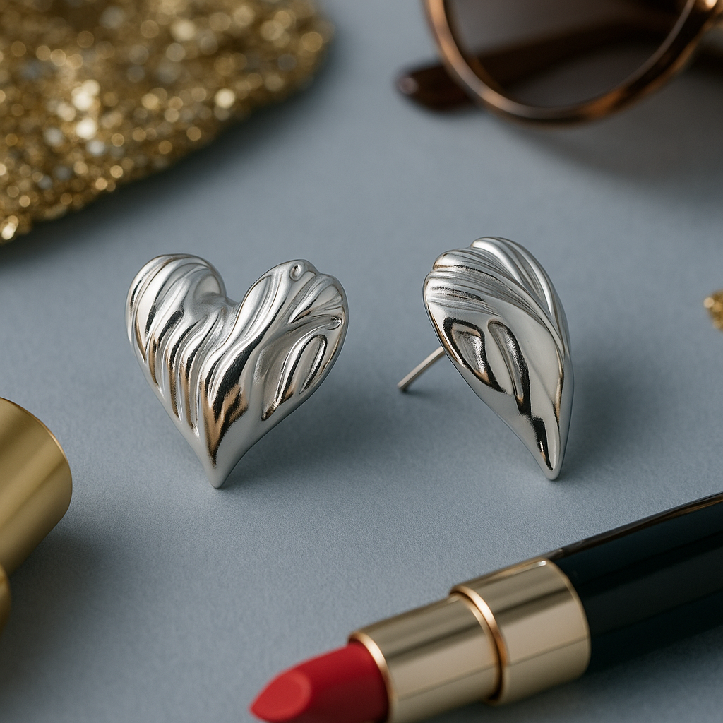 heart earrings