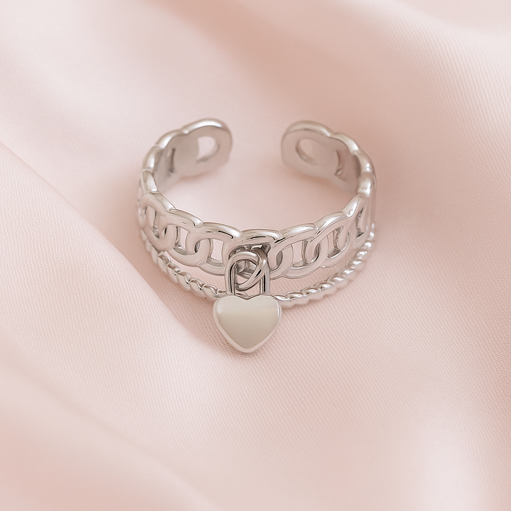 Gold and silver rings